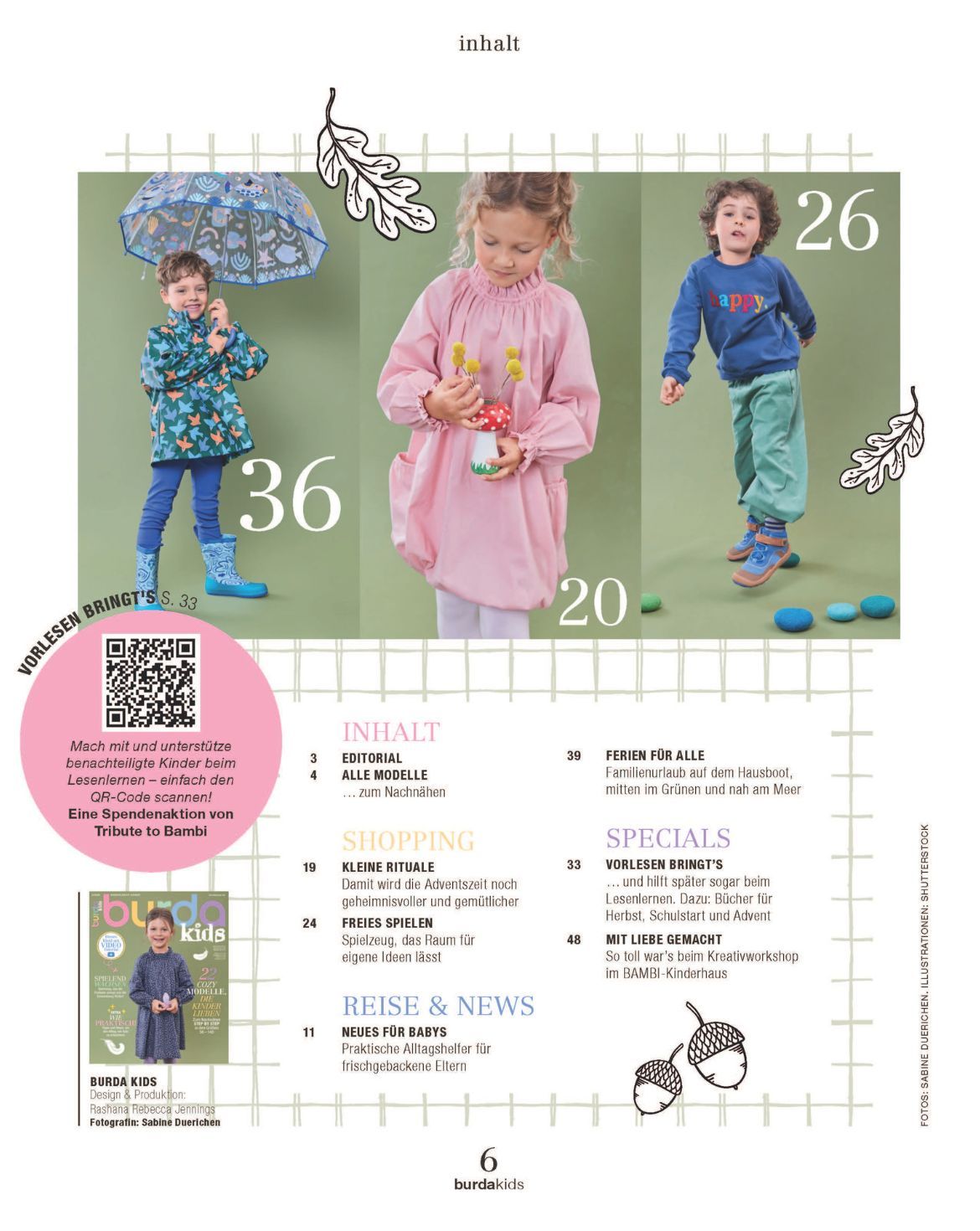 Burda Kids 02/2026 – Nähzeitschrift für Kinderkleidung mit Schnittmustern, auf Deutsch