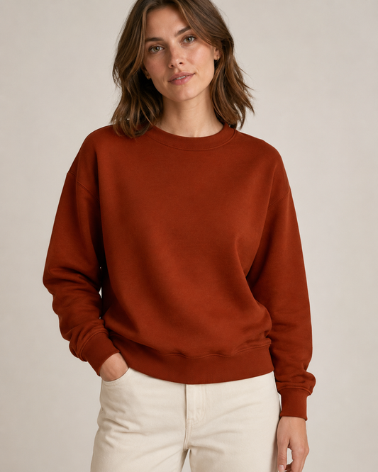 Cotton Insulated Jersey - Terracotta