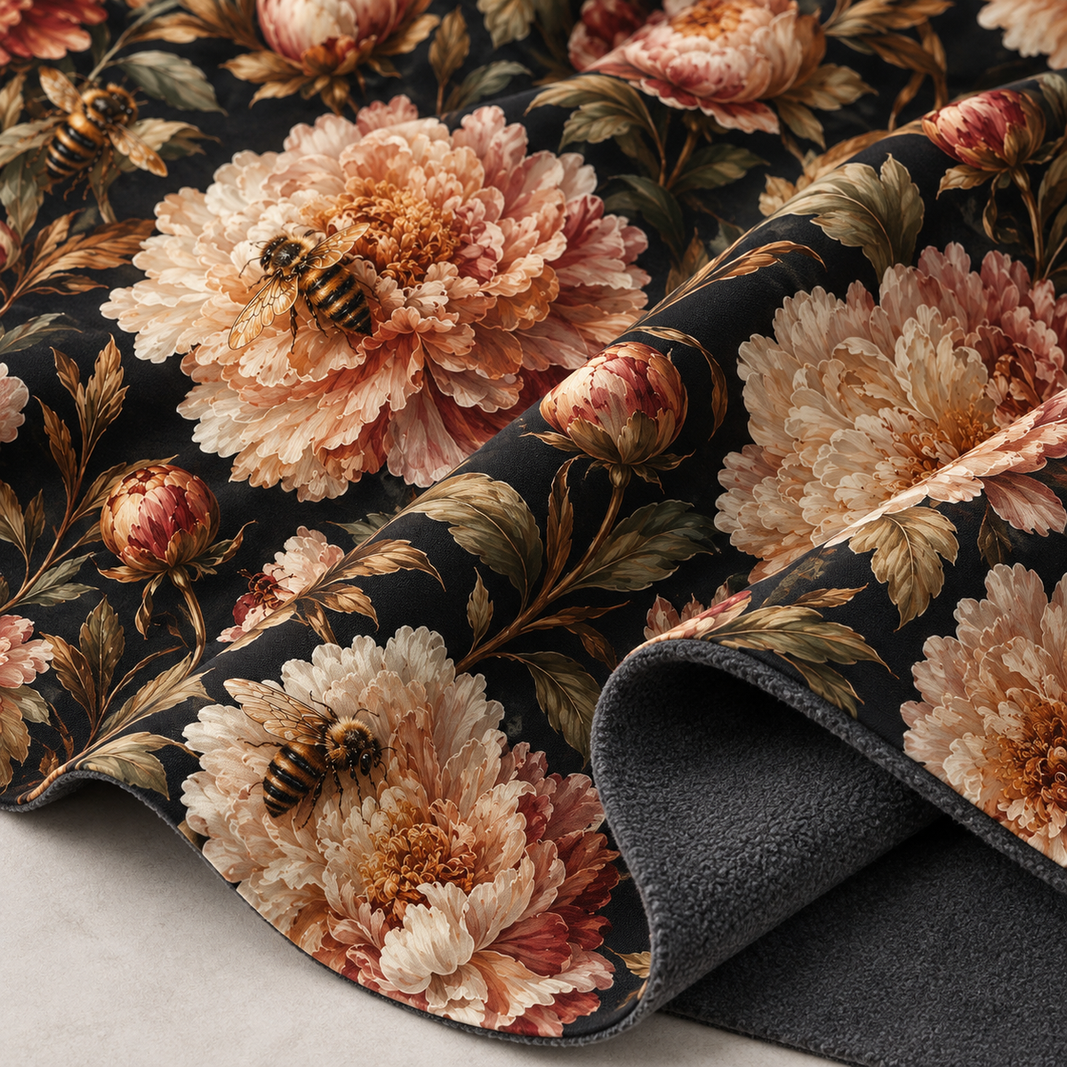 Softshell audums-zeltainās peonijas