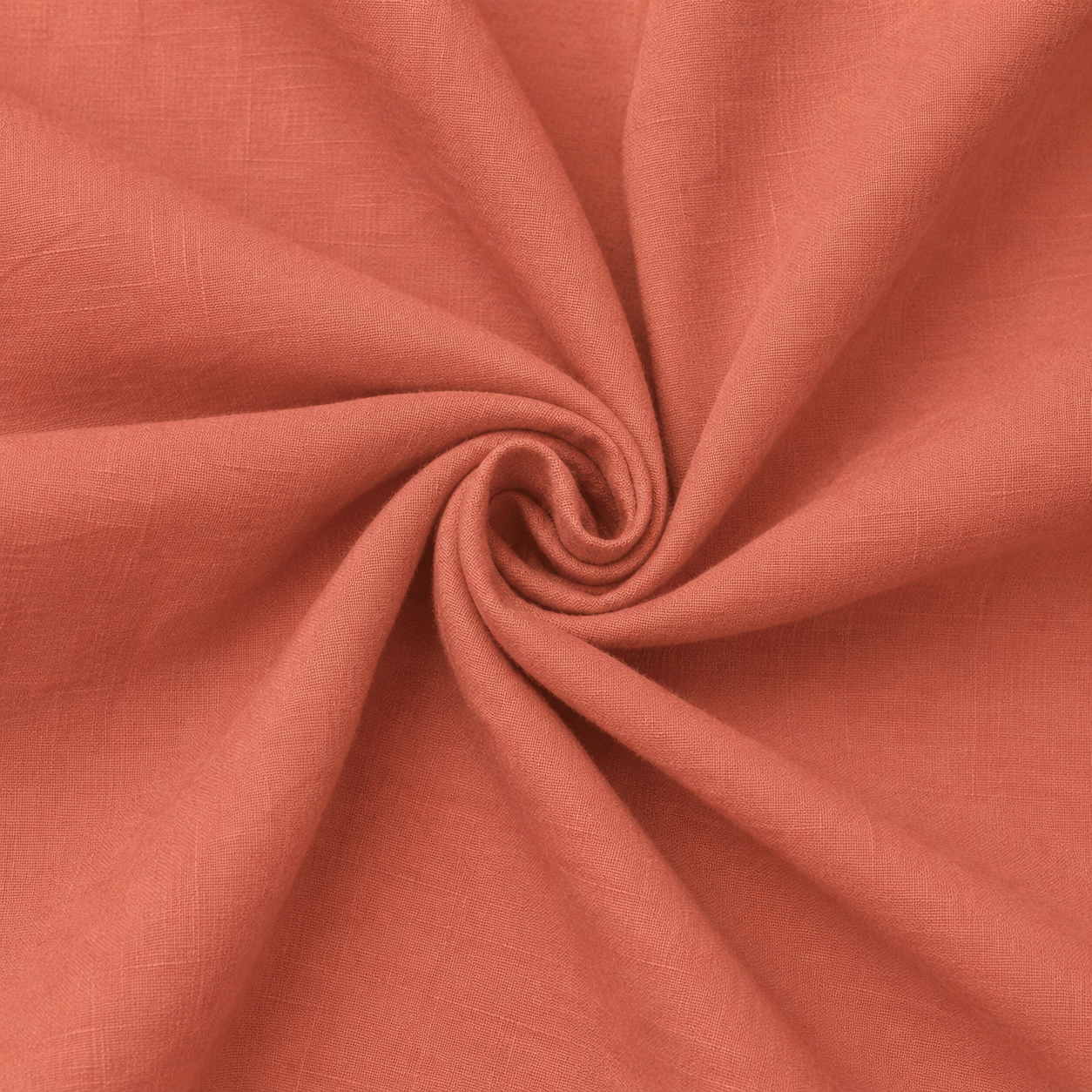 Leinen- und Viskosestoff – Orange