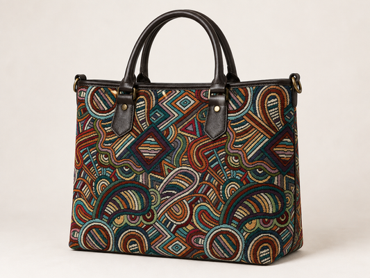 Motif abstrait en tapisserie