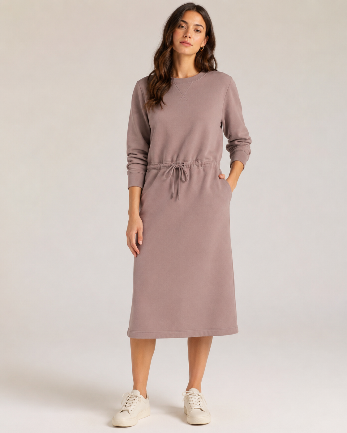 Cotton loopback jersey - pastel pink