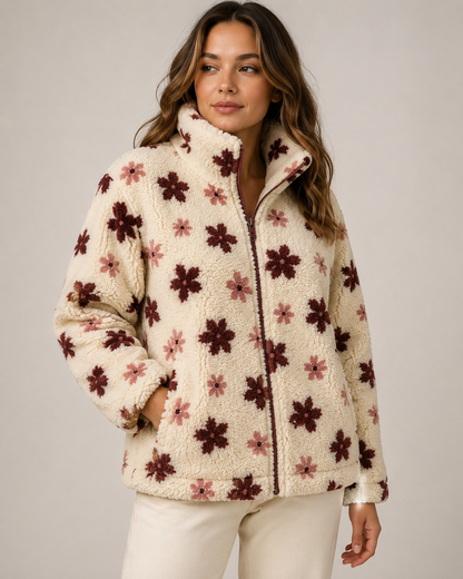 Teddy-Fleece-Blumen auf hellem Hintergrund