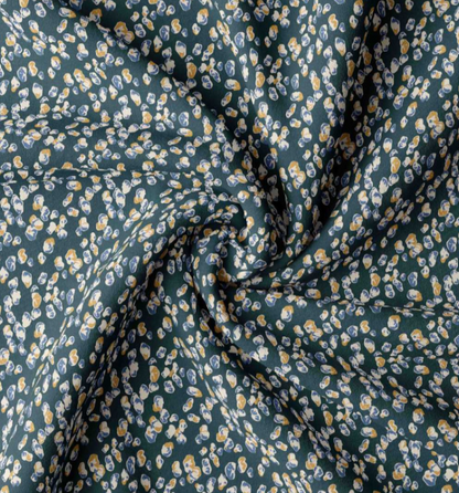100 % Viskosestoff – Blaue Kieselsteine
