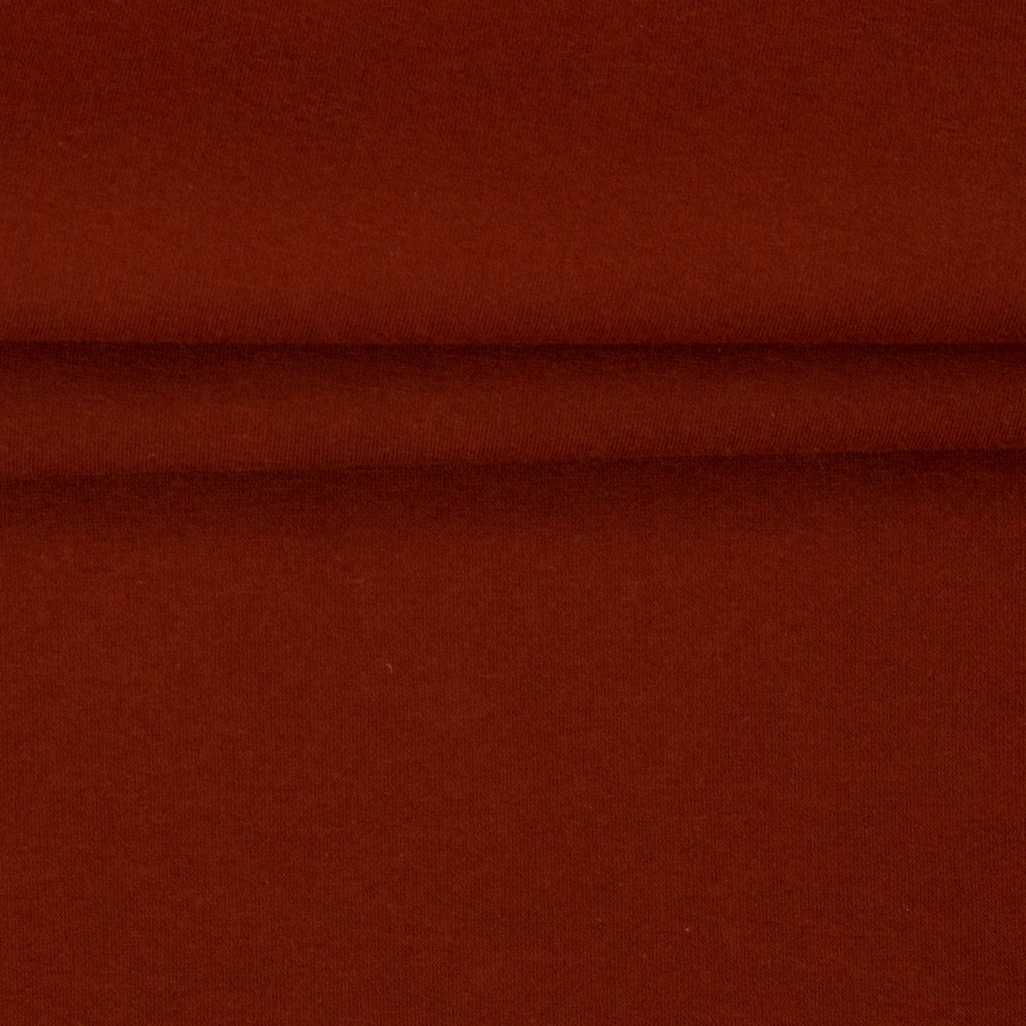 Tricot molletonné en coton - terracotta
