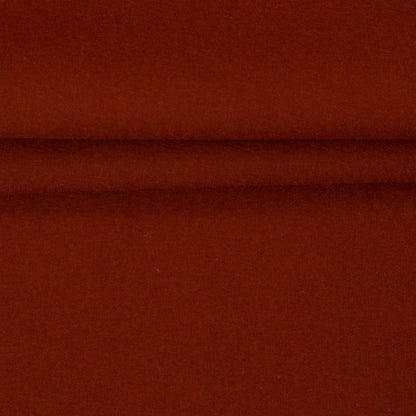 Tricot molletonné en coton - terracotta