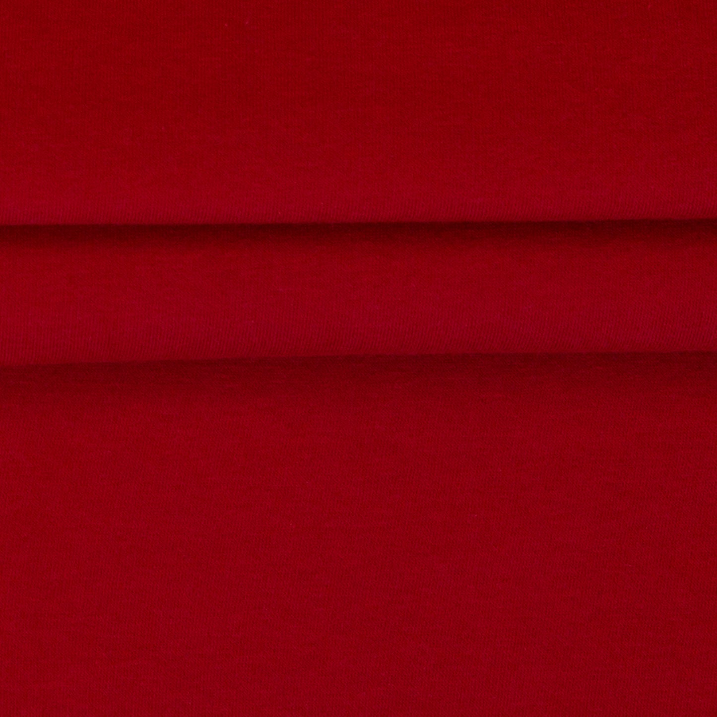 Tricot en coton molletonné - rouge intense