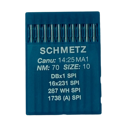 Aiguilles pour machines à coudre industrielles SCHMETZ DBx1 (1738) SPI pour tissus épais et fins - 10 pièces