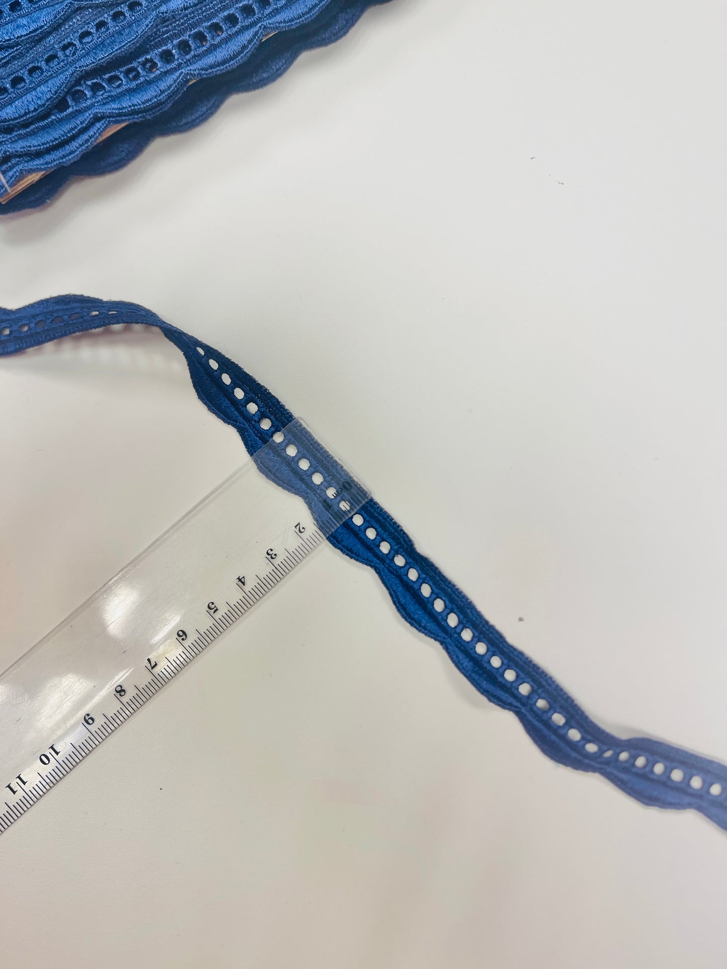 Mežģīne 1,5 cm-tumši zila