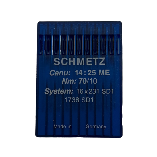 Adhesive needles for industrial sewing machines SCHMETZ DBx1 SD1 – for leather, plastic, and PVC materials (10 pcs.)