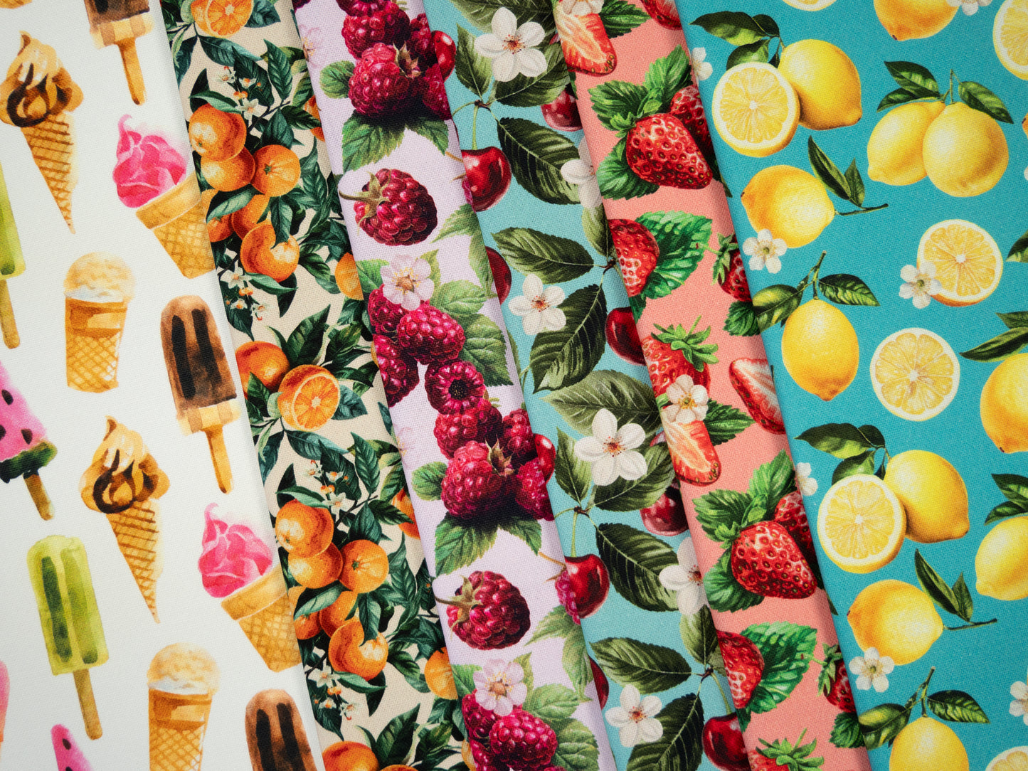 Kanvas audums-mandarīni 200 g/m²