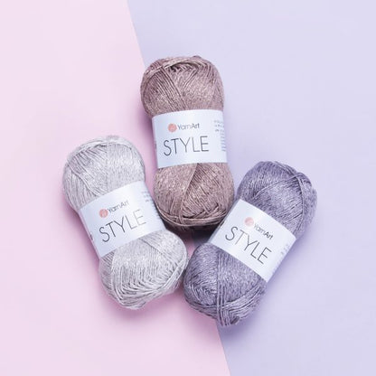 Dzijas YarnArt Style kokvilnas un viskozes dzija – 50 g / 185 m