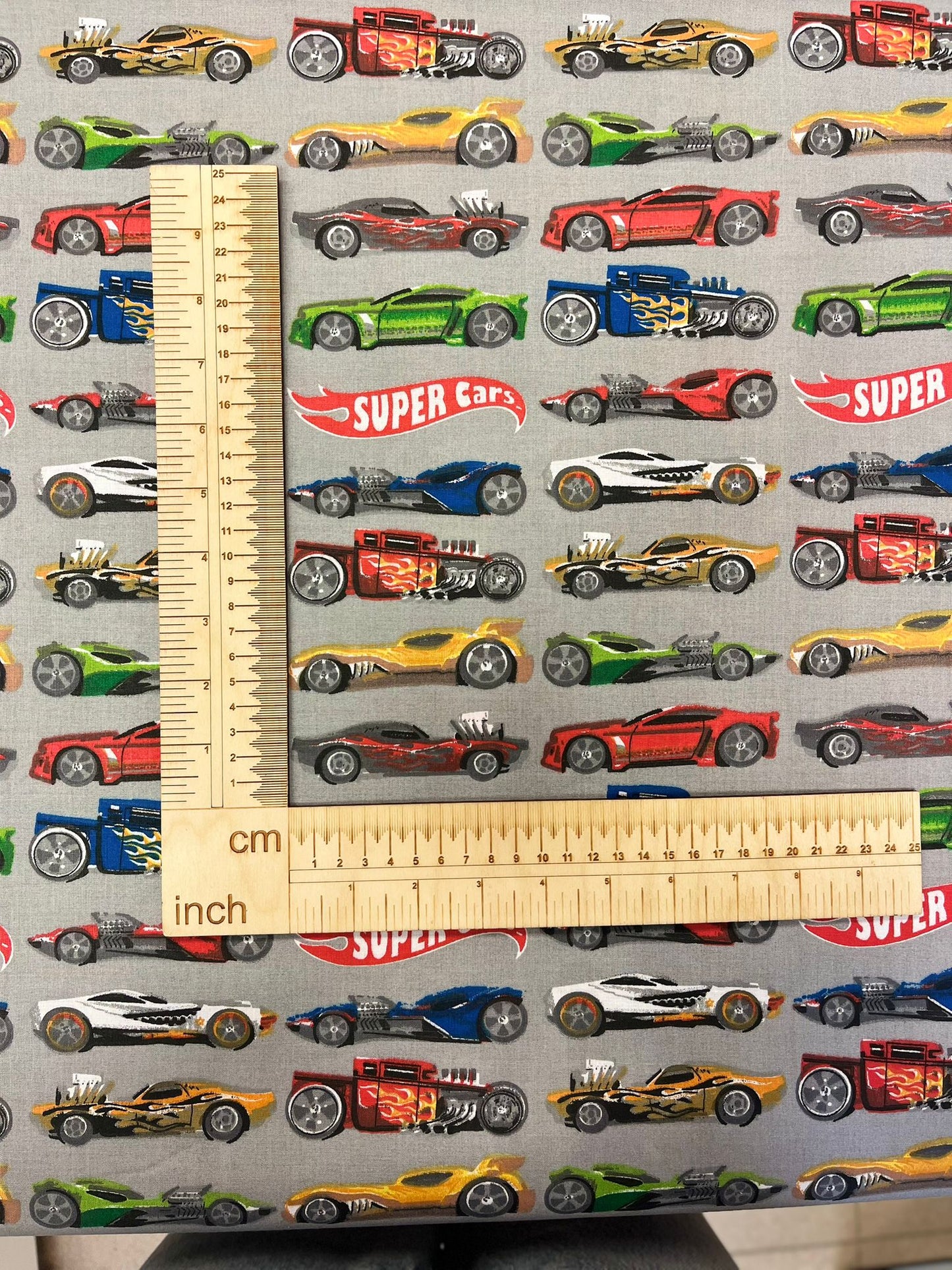 100 % Baumwollstoff – Superauto, 125 g/m²