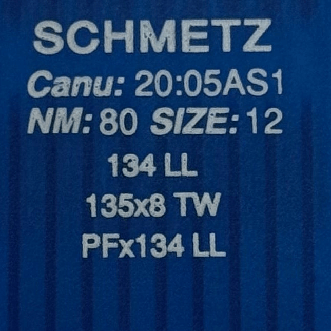 Attēls ar Adatas rūpnieciskajām šujmašīnām SCHMETZ 134 LL - ādai (10gab.) – pieejams Šarlotes audumi