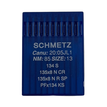 Image des aiguilles pour machines à coudre industrielles SCHMETZ 134 S pour cuir (10 pièces) – disponible chez Šarlotes audumi