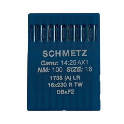 Image d’aiguilles pour machines à coudre industrielles SCHMETZ DBx1 LR - pour cuir (10 pcs) – disponible chez Šarlotes audumi