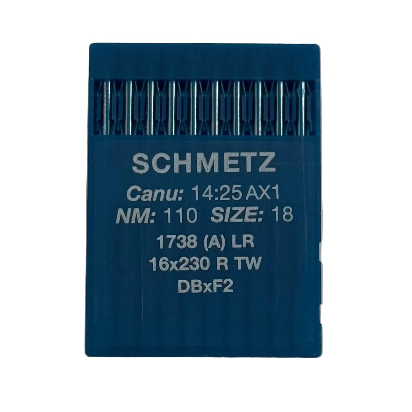 Attēls ar Adatas rūpnieciskajām šujmašīnām SCHMETZ DBx1 LR - ādai (10gab.) – pieejams Šarlotes audumi