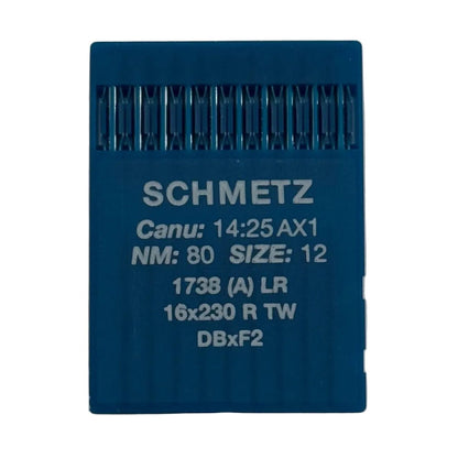 Image des aiguilles pour machines à coudre industrielles SCHMETZ DBx1 LR - cuir (10 pcs) – disponible chez Šarlotes audumi