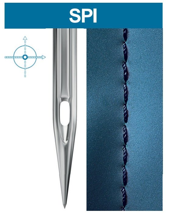 Attēls ar Adatas rūpnieciskajām šujmašīnām SCHMETZ DBx1 SPI SERV 7 – blīviem un plāniem audumiem (10gab.) – pieejams Šarlotes audumi