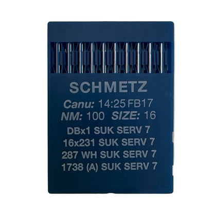 Aiguilles pour machines à coudre industrielles SCHMETZ DBx1 SUK SERV 7 – pour jersey, denim et matières élastiques (10 pcs)