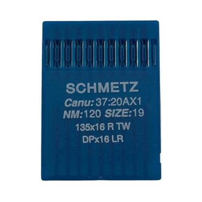 Aiguilles pour machines à coudre industrielles SCHMETZ DPx17 LR pour cuir (10 pièces) – disponibles chez Šarlotes audumi