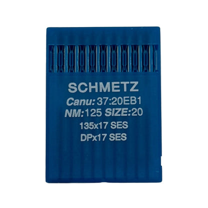 Image d'aiguilles pour machines à coudre industrielles SCHMETZ DPX17 SES – pour la maille et les vêtements de sport (10 pièces) – disponible chez Šarlotes audumi