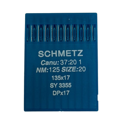 Image avec aiguilles pour machines à coudre industrielles SCHMETZ DPX17 - universelles (10 pcs) – disponible chez Šarlotes audumi
