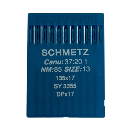 Image avec aiguilles industrielles pour machines à coudre SCHMETZ DPX17 - universelles (10 pièces) – disponible chez Šarlotes audumi