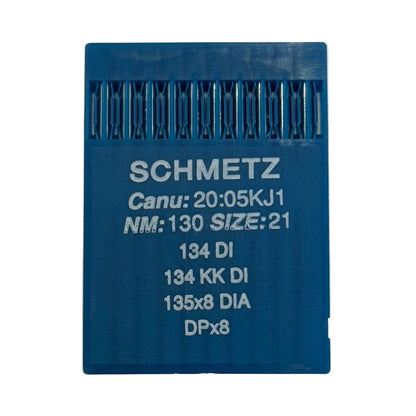 Image avec aiguilles pour machines à coudre industrielles SCHMETZ DPx5 DI - cuir (10 pcs) – disponible chez Šarlotes audumi