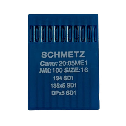 Image des aiguilles pour machines à coudre industrielles SCHMETZ DPx5 SD1 – pour cuir (10 pièces) – disponible chez Šarlotes audumi
