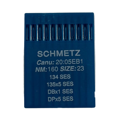 Image des aiguilles pour machines à coudre industrielles SCHMETZ DPx5 SES – pour mailles et vêtements de sport (10 pièces) – disponible chez Šarlotes audumi