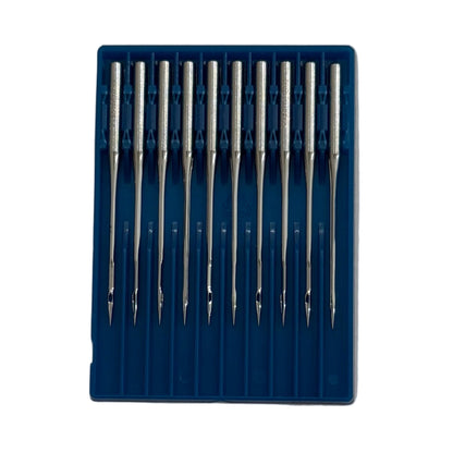 Image des aiguilles pour machines à coudre industrielles SCHMETZ DPx5 SES – pour la maille et les vêtements de sport (10 pcs) – disponible chez Šarlotes audumi
