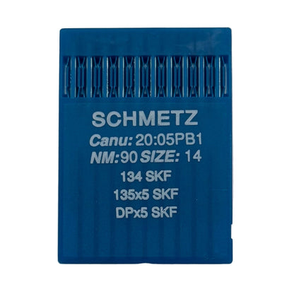 Image des aiguilles industrielles pour machines à coudre SCHMETZ DPx5 SKF – pour maille très épaisse (10 pièces) – disponible chez Šarlotes audumi