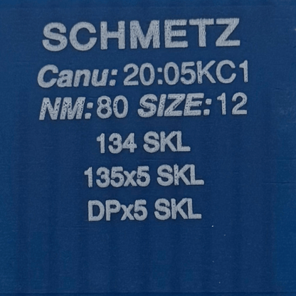 Image des aiguilles pour machines à coudre industrielles SCHMETZ DPx5 SKL – pour tricot très grossier (10 pièces) – disponible chez Šarlotes audumi