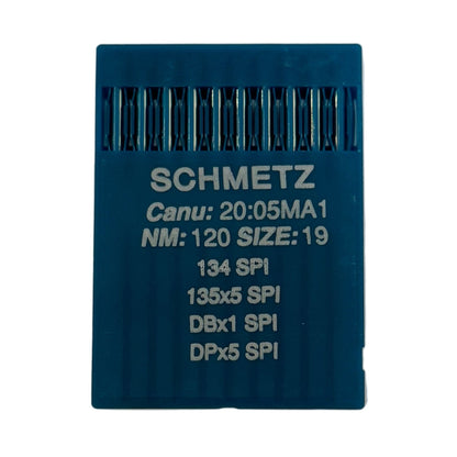 Image de machines à coudre industrielles SCHMETZ DPx5 SPI avec aiguilles – pour tissus épais et fins (10 pcs) – disponible chez Šarlotes audumi