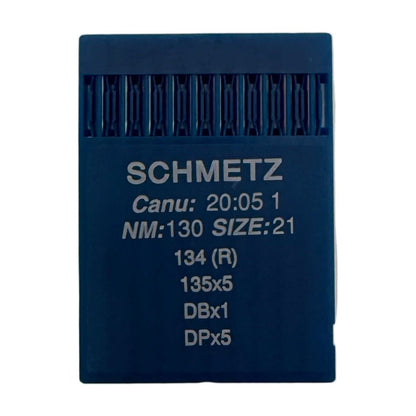 Attache avec des aiguilles pour machines à coudre industrielles SCHMETZ DPx5 - universelles (10 pièces) – disponible chez Šarlotes audumi