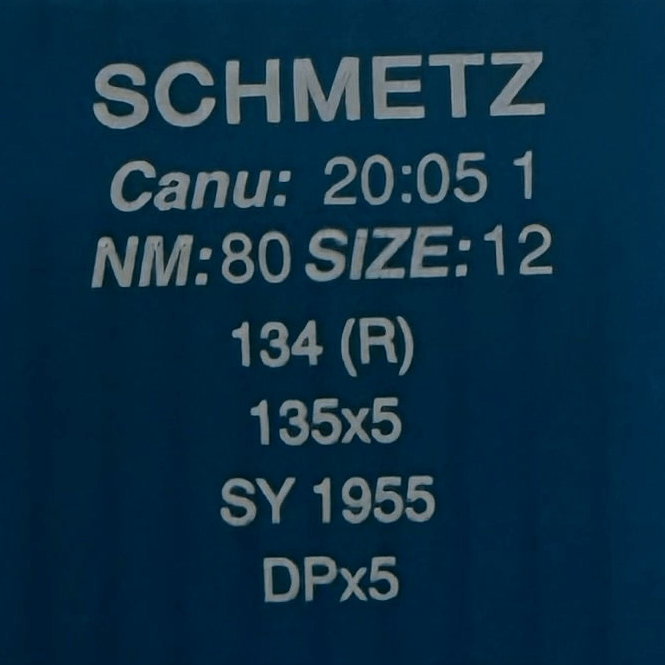 Attēls ar Adatas rūpnieciskajām šujmašīnām SCHMETZ DPx5 - universālās (10gab.) – pieejams Šarlotes audumi