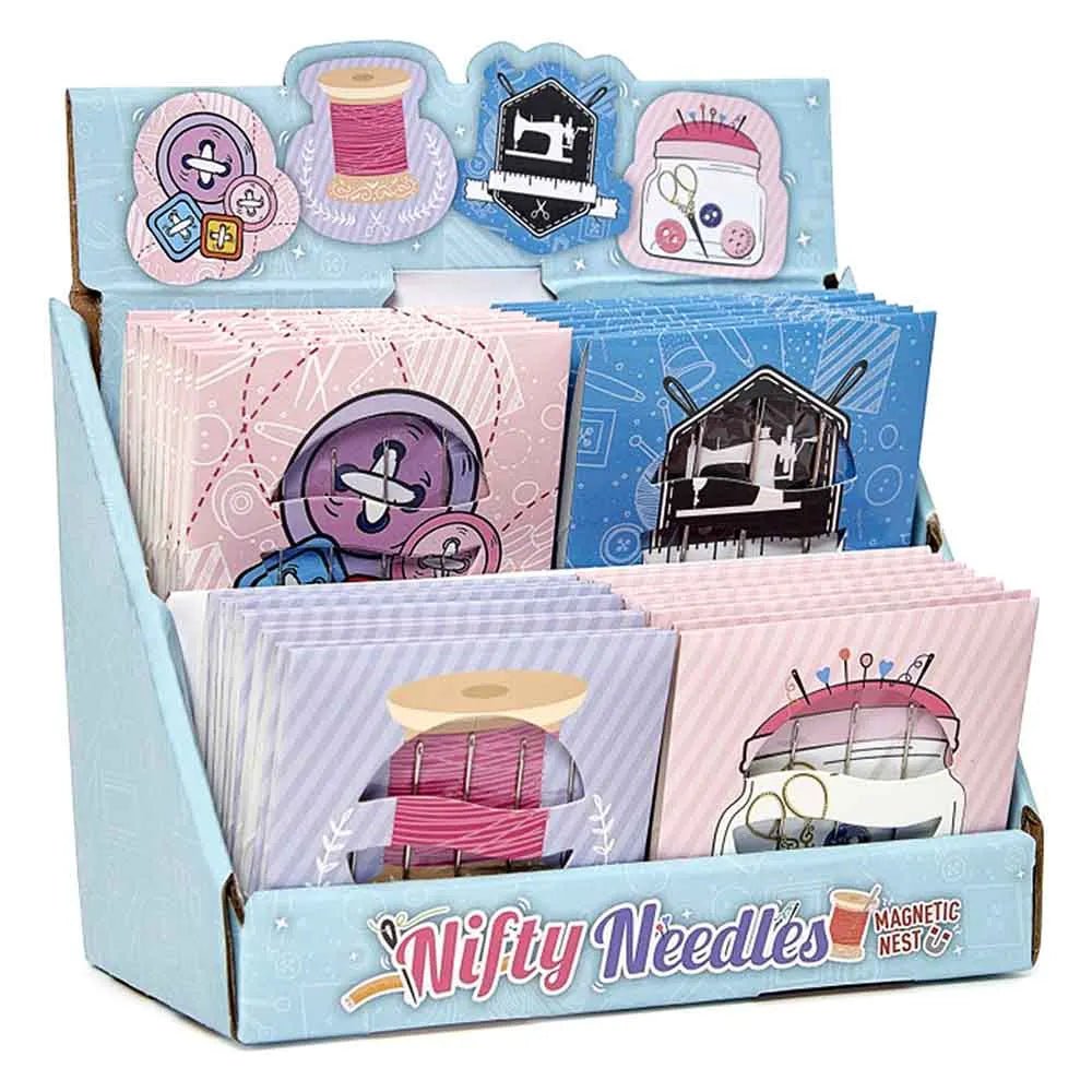 Image d’un set d’aiguilles avec support magnétique Sew Tasty – disponible chez Charlotte Fabrics