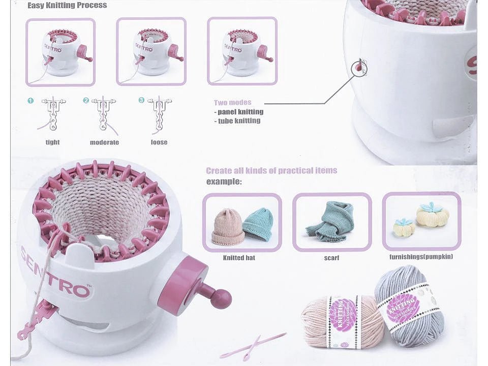 Attēls ar Adīšanas mašīna Sentro – pieejams Šarlotes audumi