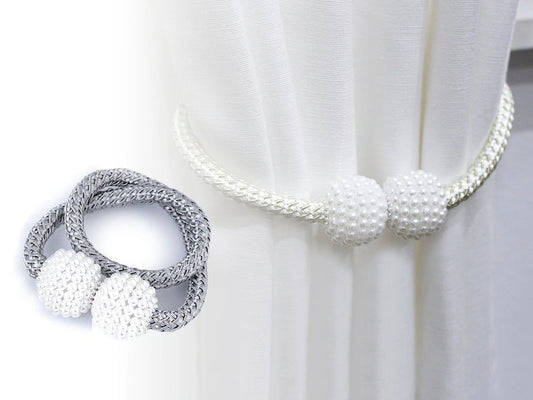 Attēls ar Aizkaru turētāji ar magnētu (komplektā 2 gb)|dažādu toņu – pieejams Šarlotes audumi