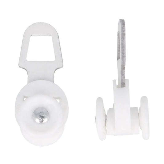 Image de roulettes de rail de rideau Antex pour rails en U, blanches – 15 pièces – disponible en ligne chez Šarlotes audumi