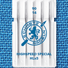 Aiguilles spéciales haute vitesse SCHMETZ HIGH SPEED SPECIAL HLx5 - N° 90 (5 pièces)