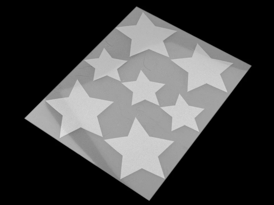 Iron-on reflectors for clothing