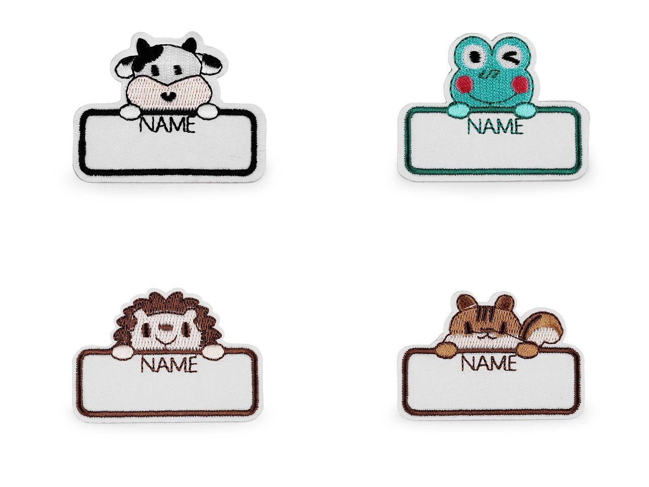 Attēls ar Auduma etiķete ar vārda vietu – uzlīmējama – pieejams Šarlotes audumi