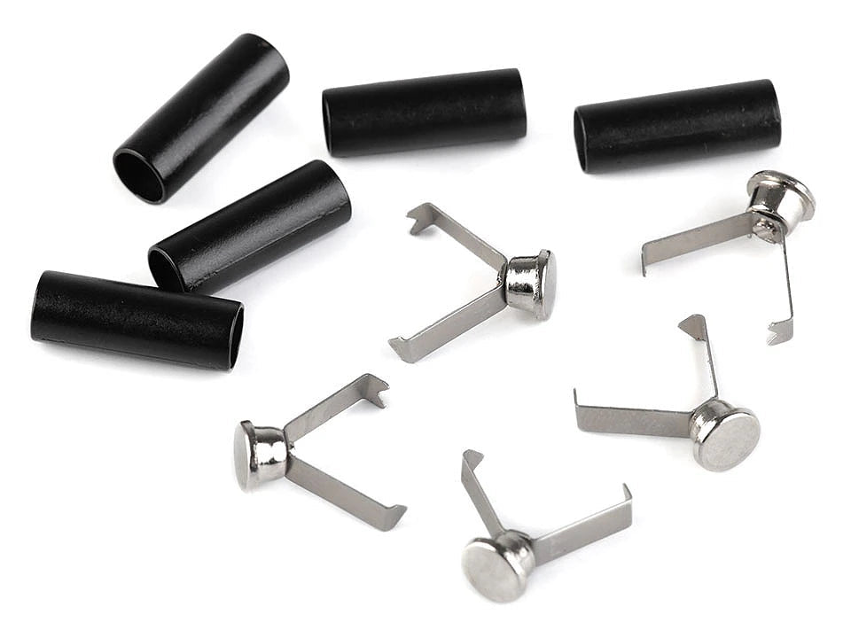 Image avec embout de finition pour cordon avec bloqueur Ø5 mm, 4 pièces – solution pratique et esthétique – disponible chez Šarlotes audumi