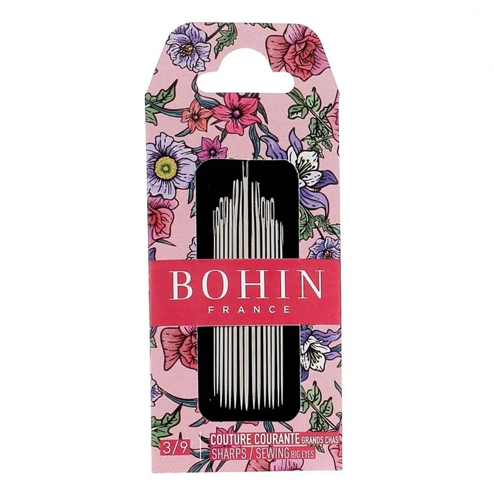 Bild mit BOHIN Blossom Handnähnadeln Nr. 3–9 – 15 Stück – online erhältlich bei Šarlotes audumi