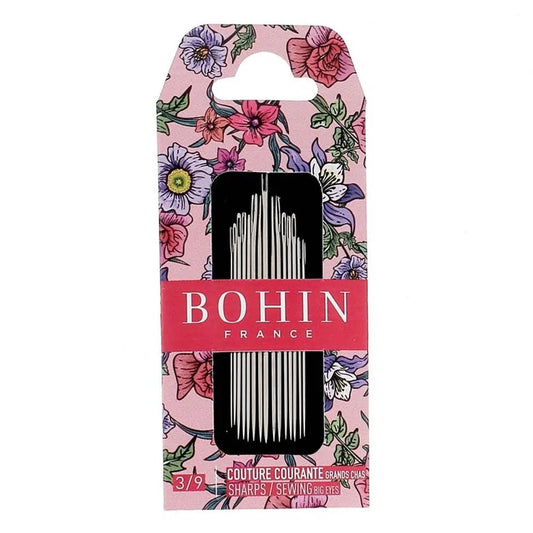 Bild mit BOHIN Blossom Handnähnadeln Nr. 3–9 – 15 Stück – online erhältlich bei Šarlotes audumi