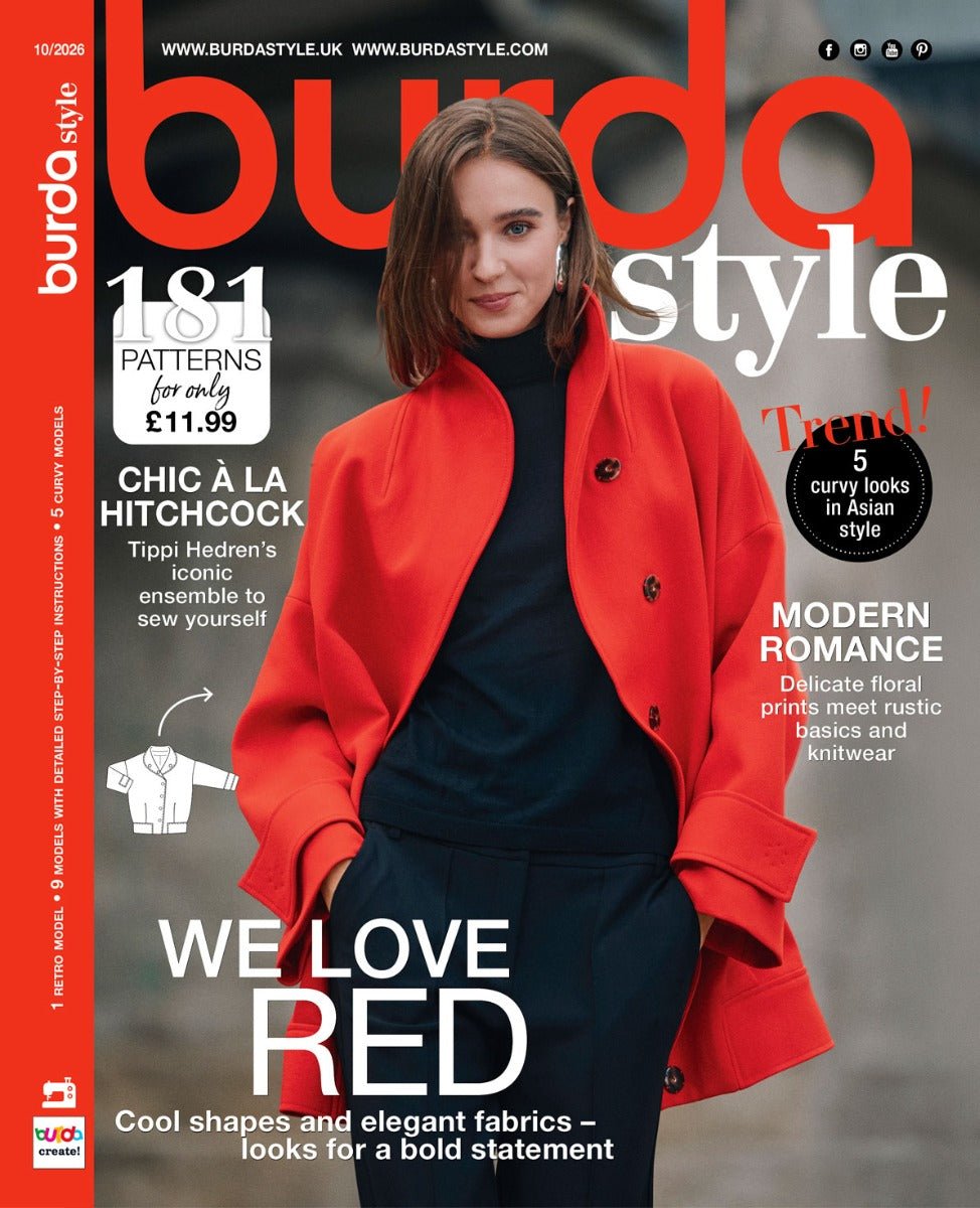 Bild mit Burda Style Magazin – Oktober 2026 | 181 Schnittmuster – online erhältlich bei Šarlotes audumi