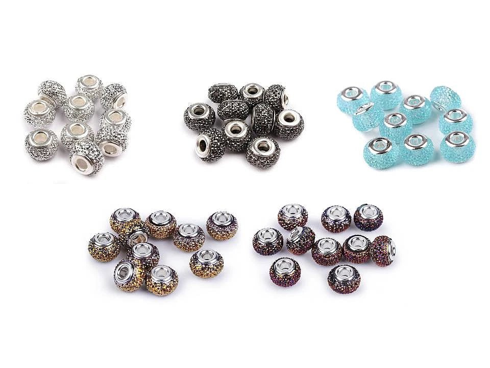 Attēls ar “Charm” pērlītes ar metālisku efektu| 9 × 14 mm 10 gab| dažādas krāsas – pieejams Šarlotes audumi