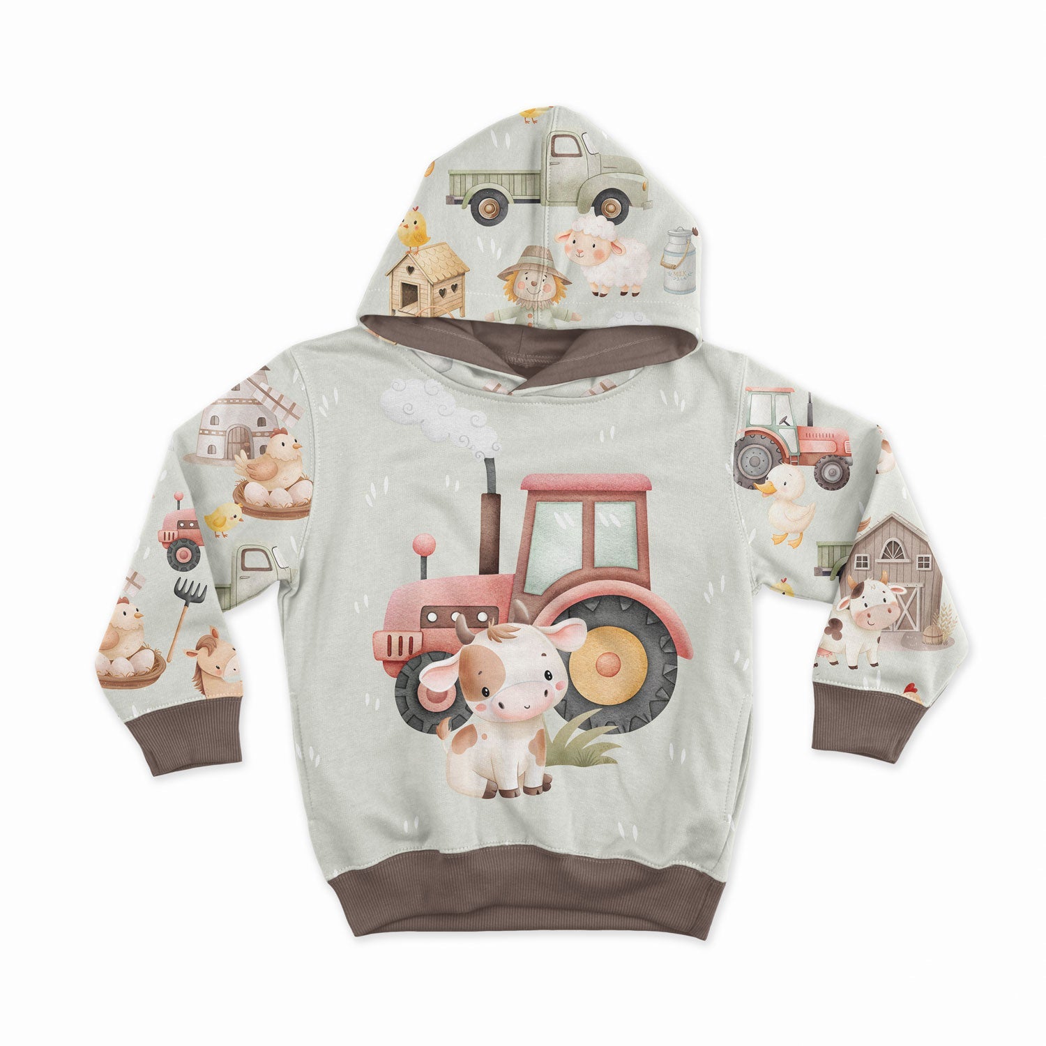 Attēls ar Cilpiņtrikotāžas panelis - mīlīgais teliņš 250 g/m² | Dizains - 04 – pieejams Šarlotes audumi